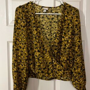 A New Day Wrap Front Blouse